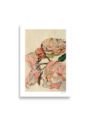 flower art print oil painting by amy vachal