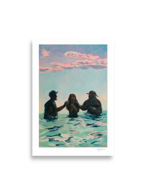 the baptism giclee art print by amy vachal